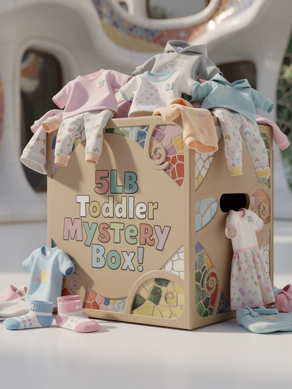 5LB Toddler Mystery Box - Pastel Multi-Color Surprise for Kids